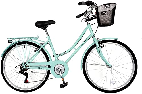 Aurai Trekker Ladies Heritage Bike 26" 6 Speed - Lagoon