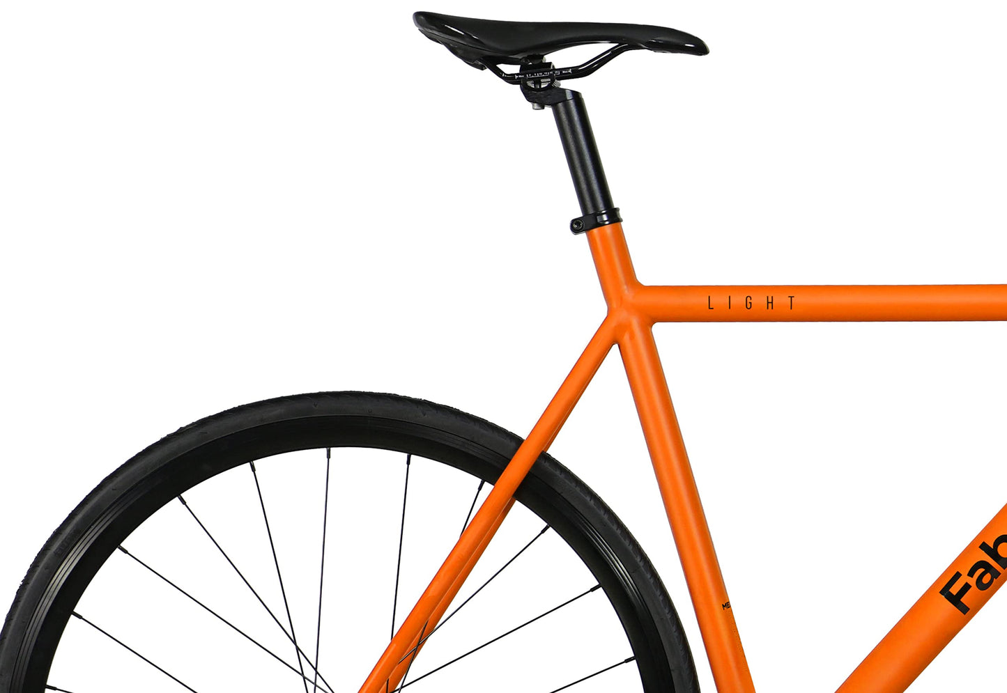 FabricBike Light PRO - Fixed Gear Bike, Single Speed Fixie Bicycle, Aluminium Frame and Fork, Wheels 28", 4 Colours, 3 Sizes, 8.45 kg Aprox. (Light Pro Army Orange, M-54cm)